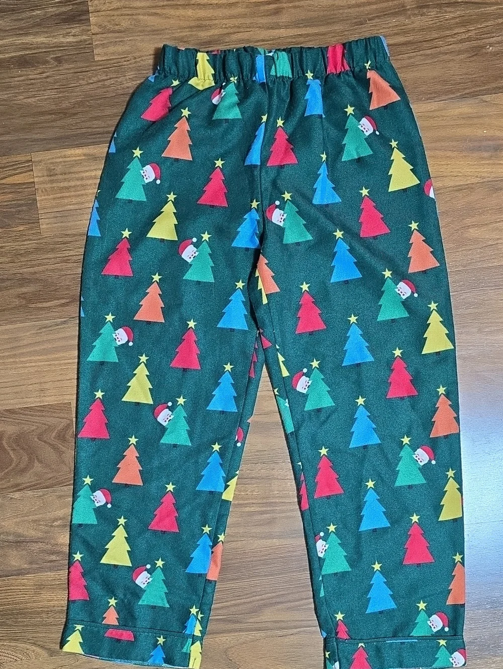 The Company Store Holiday Flannel Pajama Set - Holiday Trees - Unisex Kids 8